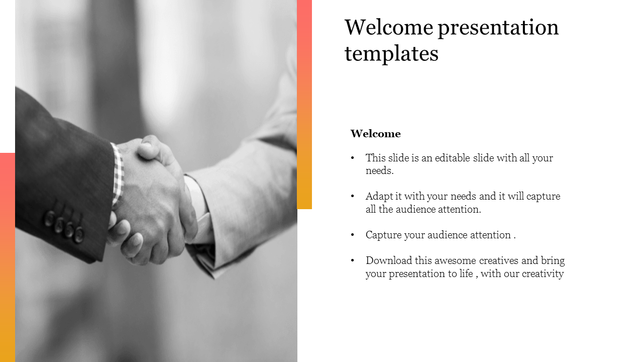 welcome presentation templates